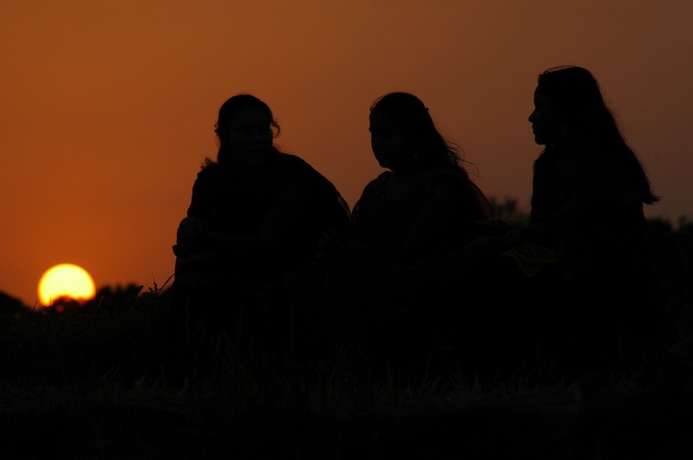 Rajshahi, wieczorna posiadówa studentów (Bangladesh 2008)
